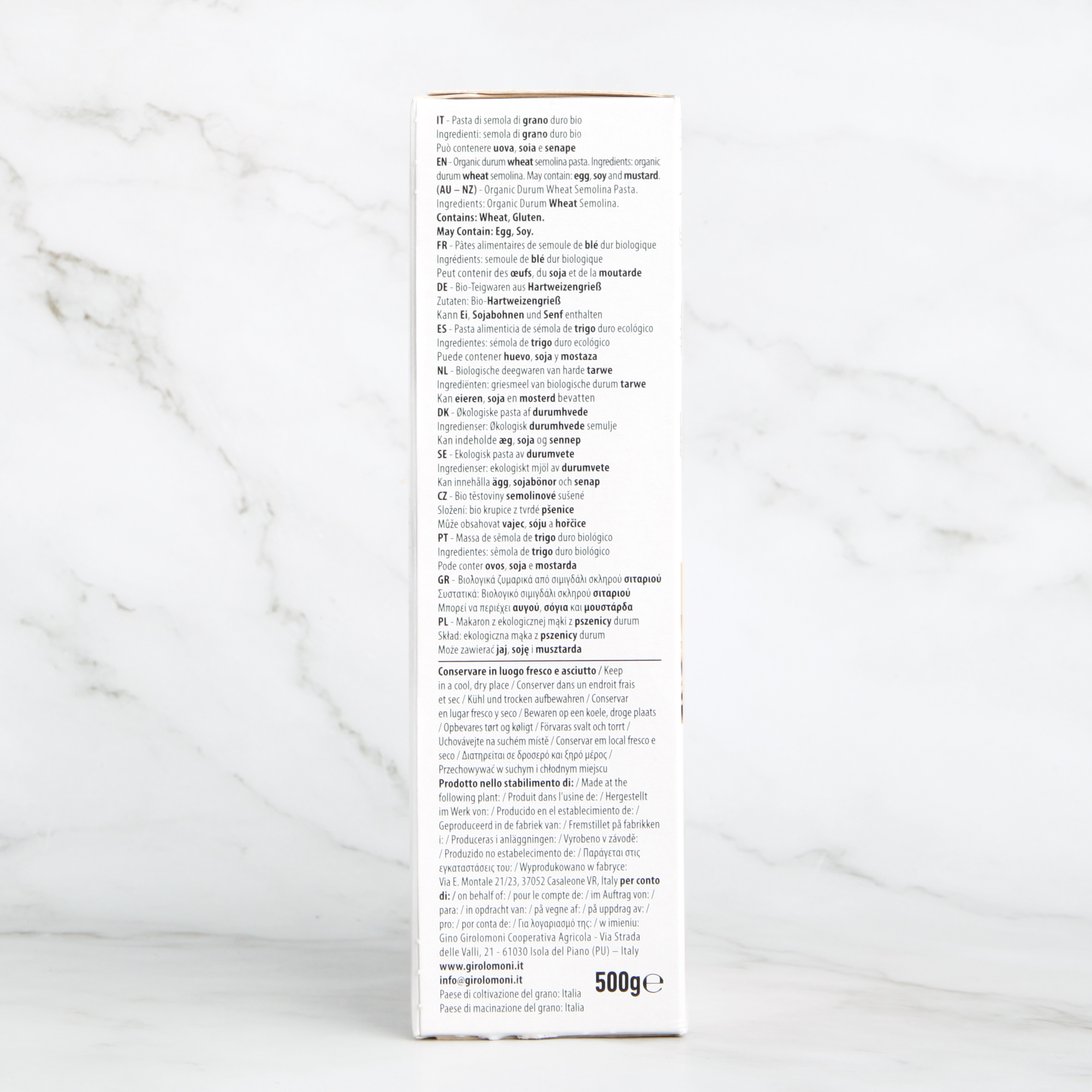 Organic Lasagne, Durum Wheat Semolina - Girolomoni